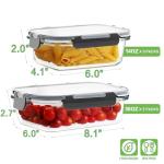 10 Pack BPA-Free Glass Meal Prep Containers