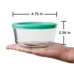 Anchor Hocking 2-Cup Glass Storage Containers Set of 4
