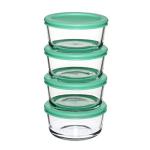 Anchor Hocking 2-Cup Glass Storage Containers Set of 4