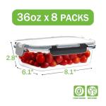 Large Glass Meal Prep Containers with Airtight Lids