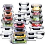 48-Piece Airtight Glass Food Storage Set