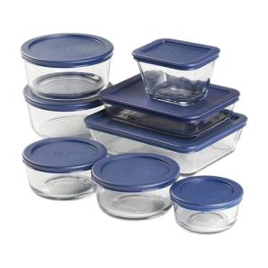 Anchor Hocking 16-Piece Glass Storage Set