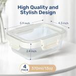 Simple Deluxe Glass Meal Prep Containers with Lids