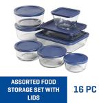 Anchor Hocking 16-Piece Glass Storage Set