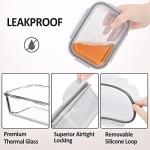 Airtight Glass Food Storage Containers - 6 Pack