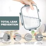 10 Pack Airtight Glass Meal Prep Containers Set