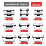 48-Piece Airtight Glass Food Storage Set