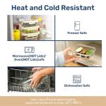 Simple Deluxe Glass Meal Prep Containers with Lids