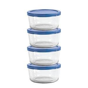 Anchor Hocking 4-Piece Glass Storage Container Set