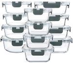 24-Piece Airtight Glass Food Storage Set