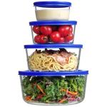 Vtopmart Glass Bowls with Lids - 4 Pack