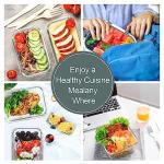 10 Pack Airtight Glass Meal Prep Containers Set