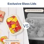 Glass Meal Prep Containers with Lids - BPA-Free