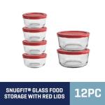 Anchor Hocking 12-Piece Glass Storage Set