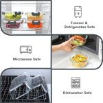 30-Piece Stackable Glass Meal Prep Containers Set