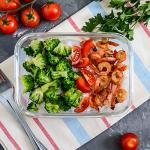 Extra Large Airtight Glass Food Storage Containers Set