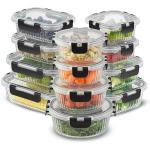 JoyJolt 24pc Airtight Borosilicate Glass Storage Set