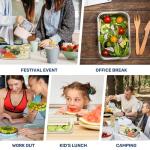 Glass Meal Prep Containers with Lids - BPA-Free