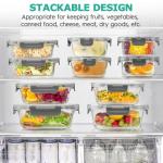 34pcs Airtight Glass Food Storage Container Set