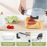 24-Piece Airtight Glass Food Storage Containers Set