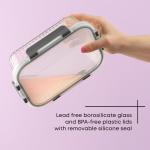 JoyJolt 24pc Airtight Borosilicate Glass Storage Set