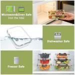 24-Piece Airtight Glass Food Storage Containers Set
