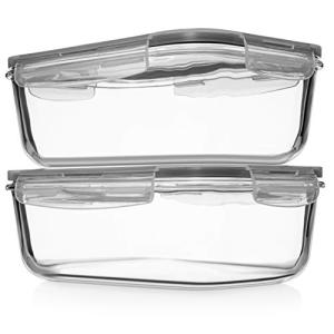 Large Glass Food Storage Containers with Locking Lids