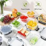 24-Piece Airtight Glass Food Storage Containers Set