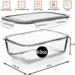 Large Glass Food Storage Containers with Locking Lids