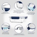 Coccot Airtight Glass Food Storage Containers, 10 Pack