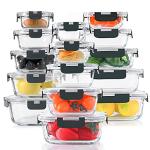 30-Piece Glass Food Storage Containers Set