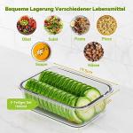 TUSEASY 3-Pack Airtight Glass Food Storage Containers