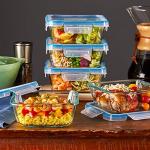 5-Pack Glass Food Storage Containers with Airtight Lids