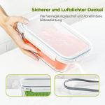 TUSEASY 3-Pack Airtight Glass Food Storage Containers