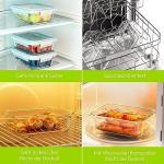 TUSEASY 3-Pack Airtight Glass Food Storage Containers