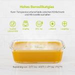 TUSEASY 3-Pack Airtight Glass Food Storage Containers