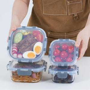 Rosos Airtight Glass Food Storage Containers - 4 Pack