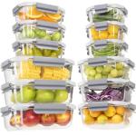 24-Piece Airtight Glass Food Storage Set