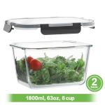 Large Glass Food Storage Containers - 4 Pieces