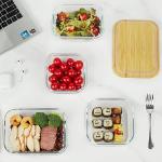 Vtopmart Glass Storage Containers with Bamboo Lids - 4 Pack