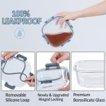 Rosos Airtight Glass Food Storage Containers - 4 Pack