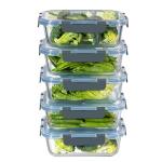 5-Pack 36 OZ Glass Storage Containers with Lids