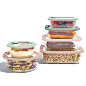 Bentgo Signature Leak-Proof Glass Storage Set - 12 Pieces