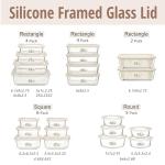 Glass Food Storage Containers with Lids - 4 Pack