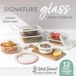 Bentgo Signature Leak-Proof Glass Storage Set - 12 Pieces