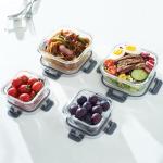Rosos Airtight Glass Food Storage Containers - 4 Pack