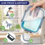 5-Pack 36 OZ Glass Storage Containers with Lids