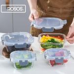 Rosos Airtight Glass Food Storage Containers - 4 Pack