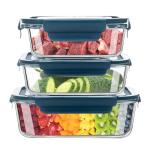6-Piece Leak-Proof Glass Food Storage Set