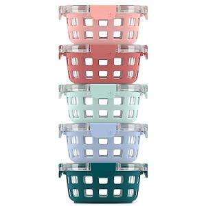 Ello 10-Piece Glass Meal Prep Container Set